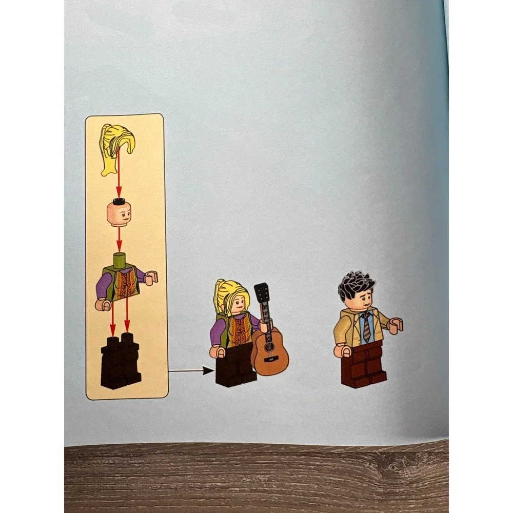 LEGO Ideas Friends Central Perk 21319 Bag 5 Ross and Phoebe Buffay Minifigure - Picture 3 of 5